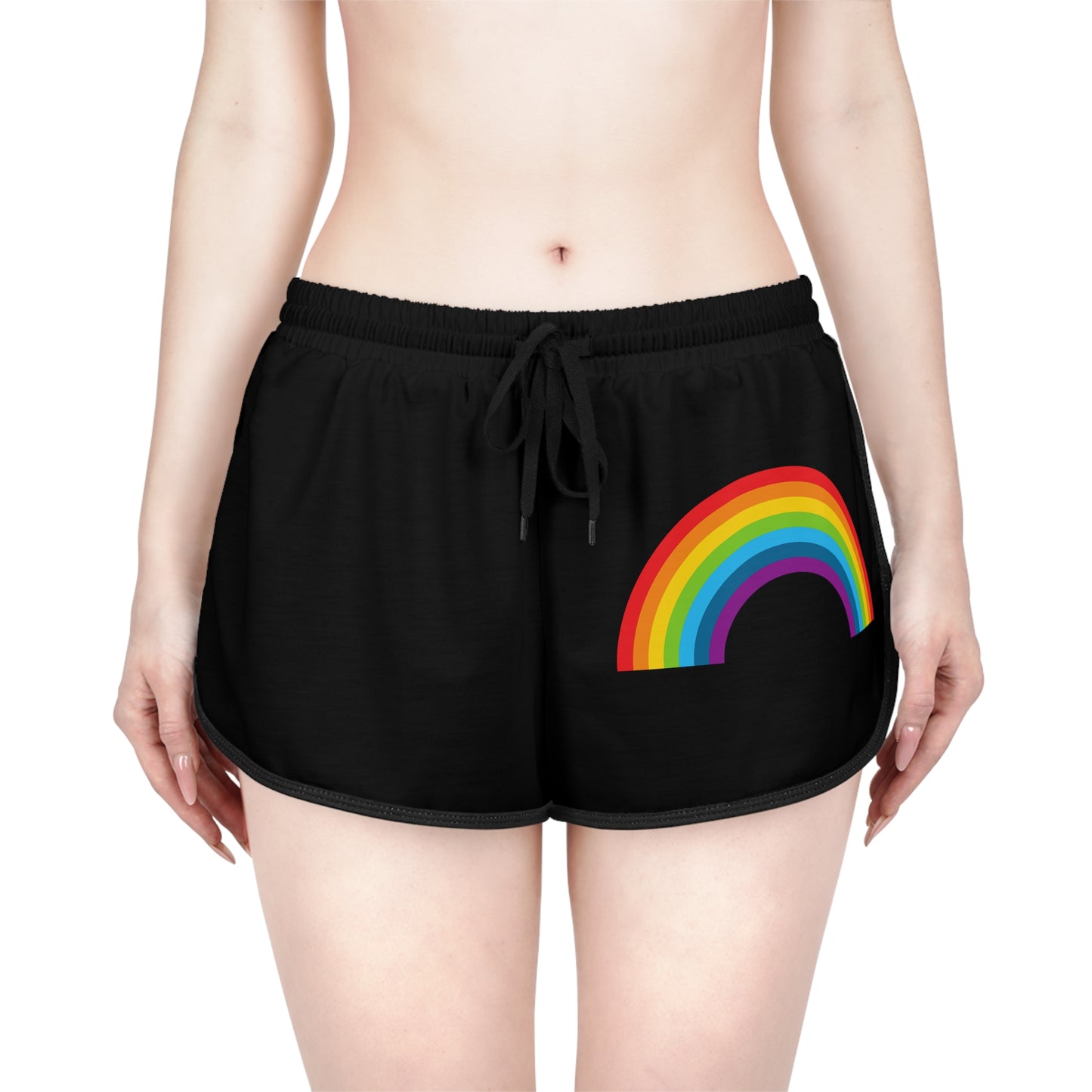 Nostalgic Brand "80's Rainbow" Women's Relaxed Shorts (AOP)