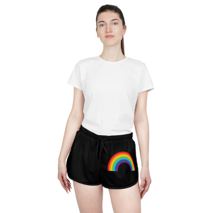 Nostalgic Brand "80's Rainbow" Women's Relaxed Shorts (AOP)