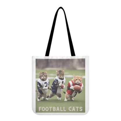 Football Cats All-Over Print Cloth Tote Bag