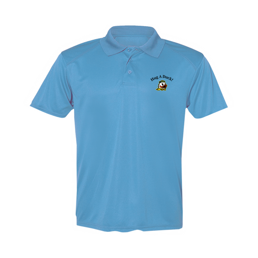 Hug A Duck Men's Poly Buttoned Polo