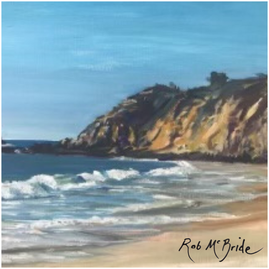 Crescent Bay, Laguna Beach Canvas Poster by Robert McBride Art