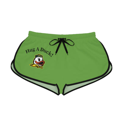 "Hug a Duck!" Women's Relaxed Shorts (AOP)