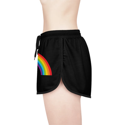 Nostalgic Brand "80's Rainbow" Women's Relaxed Shorts (AOP)