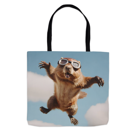 Flying Chipmunk Tote Bag