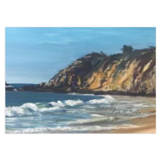 Crescent Bay, Laguna Beach Folded Card by Robert McBride Art