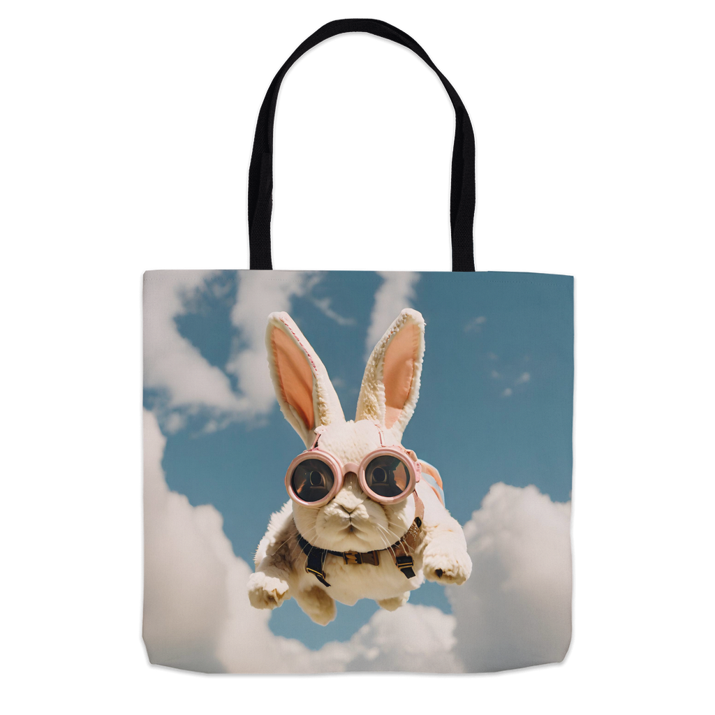 Flying Bunny Tote Bag