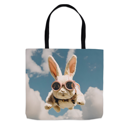 Flying Bunny Tote Bag