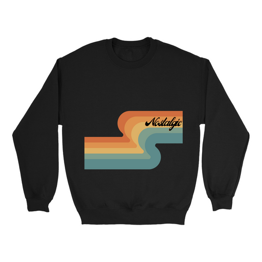 Nostalgic "Retro Rainbow" Multi-Color Sweatshirts